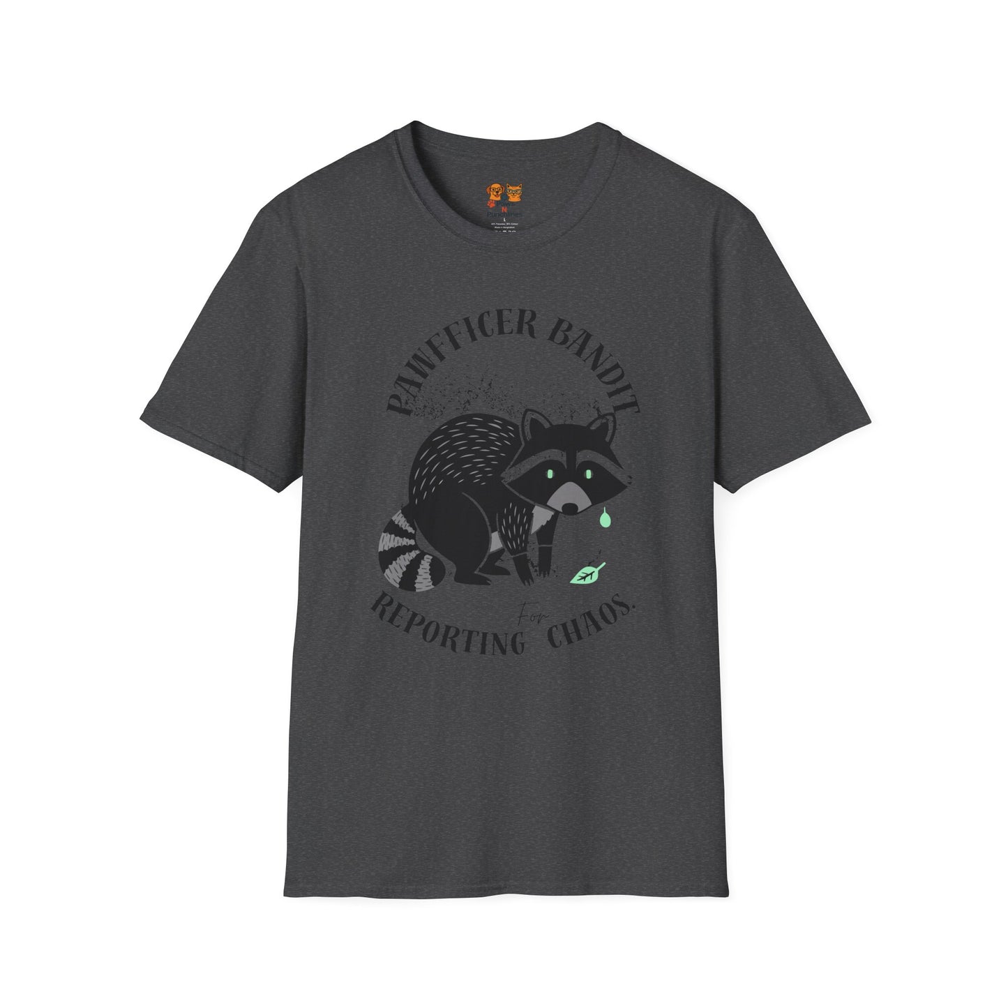 “Racoon Bandit ” T-Shirt — Cute Raccoon Graphic Tee