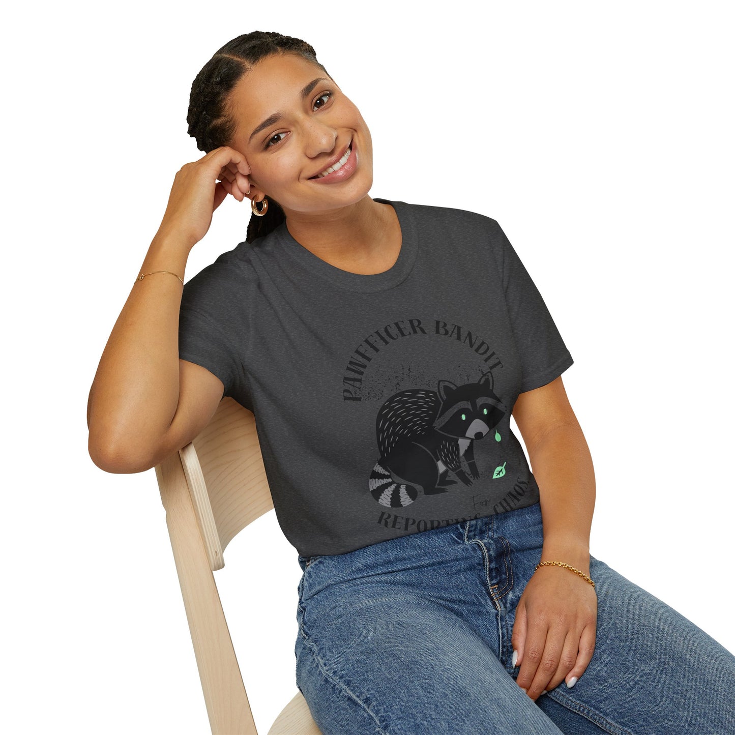 “Racoon Bandit ” T-Shirt — Cute Raccoon Graphic Tee