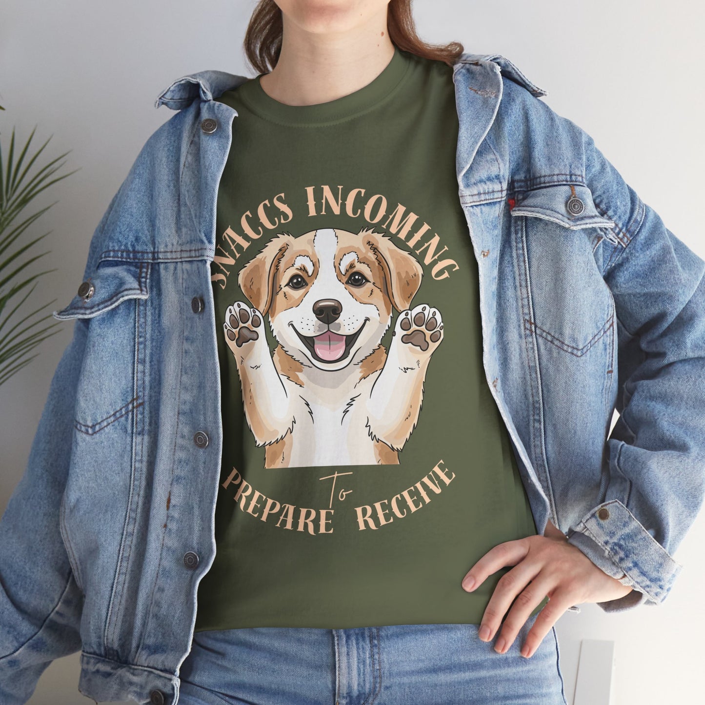 Corgi Puppy Pawprints T‑Shirt — Happy 'Mooorning' Dog Lover Tee