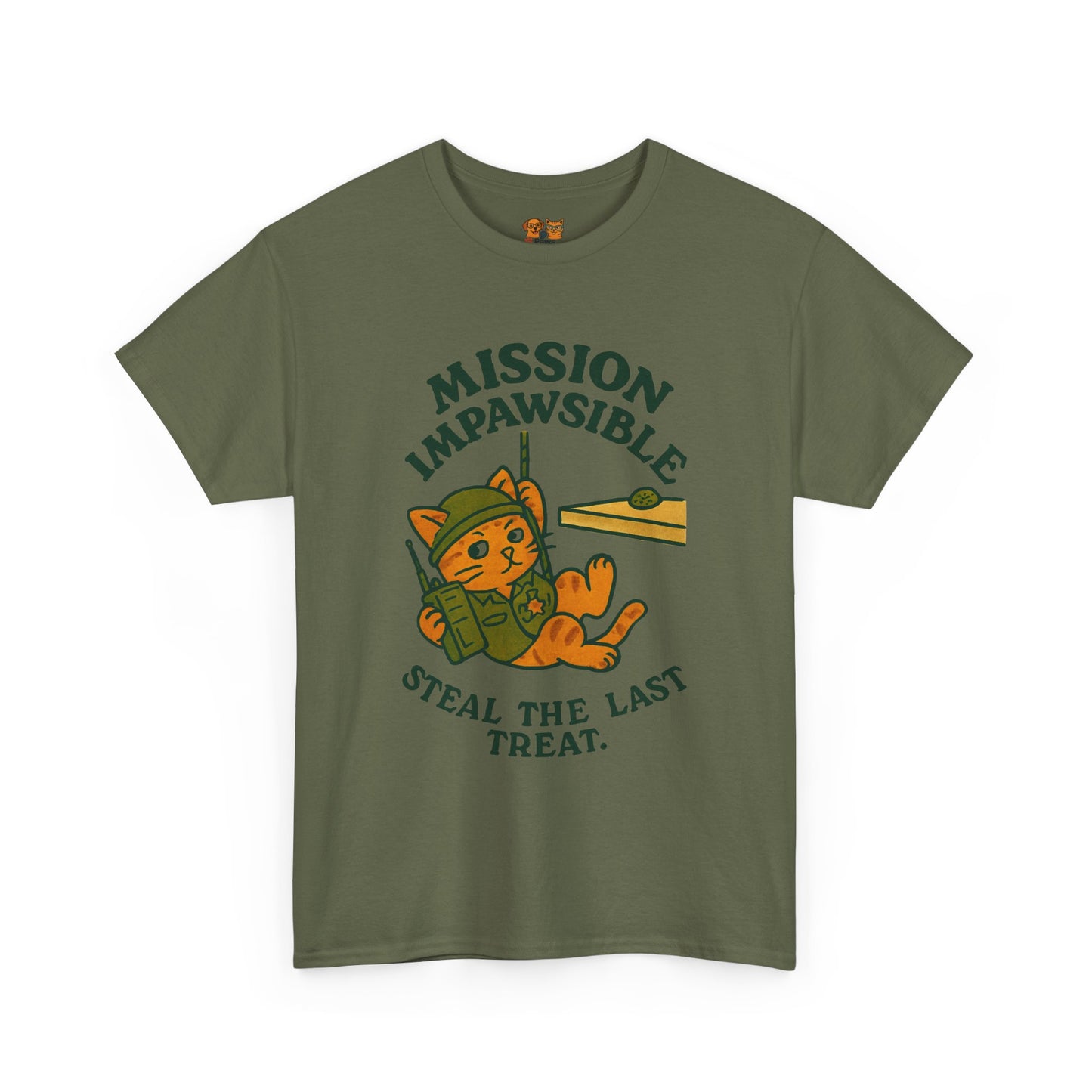 Mission Impawsible Cat Tee - "Steal The Last Treat" Funny Cat T-Shirt
