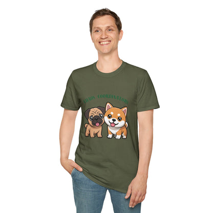 Chaos Coordinators T-Shirt — Cute Pug & Shiba Inu Dog Tee