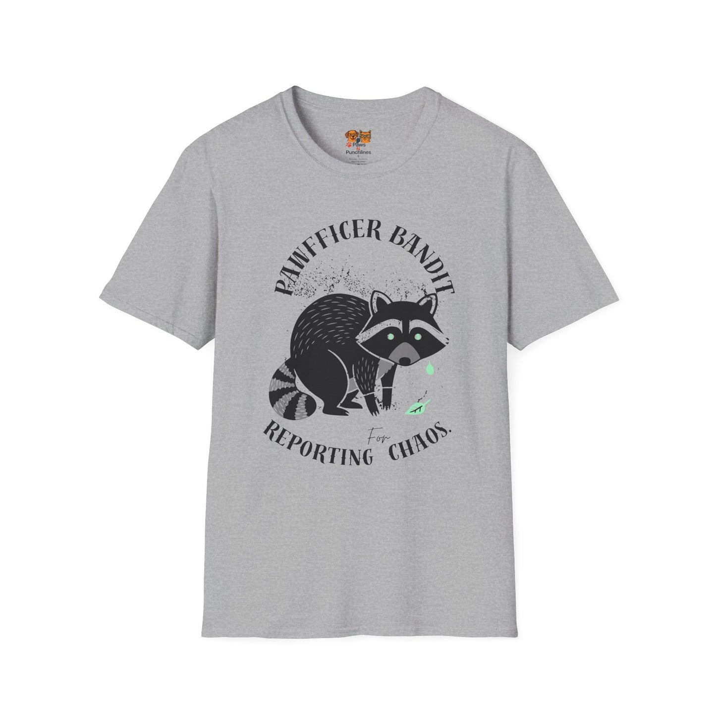 “Racoon Bandit ” T-Shirt — Cute Raccoon Graphic Tee