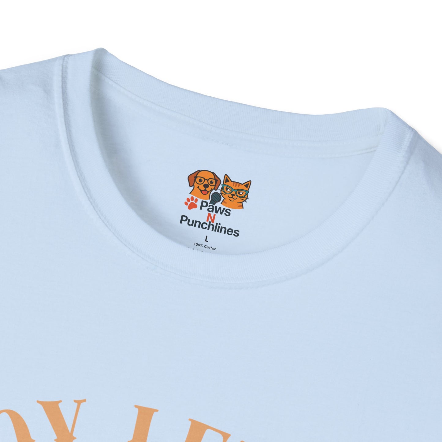 Joy Level Off Leash T-Shirt — Cute Happy Dog Graphic Tee