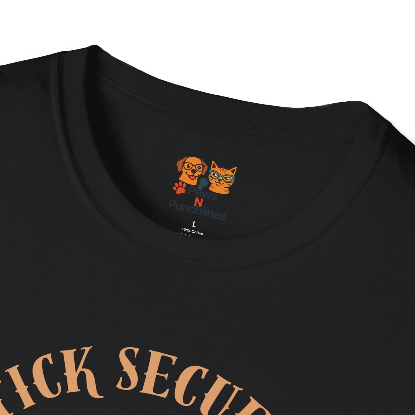 Stick Secured Dog T-Shirt — "Mission Accomplished" Graphic Tee