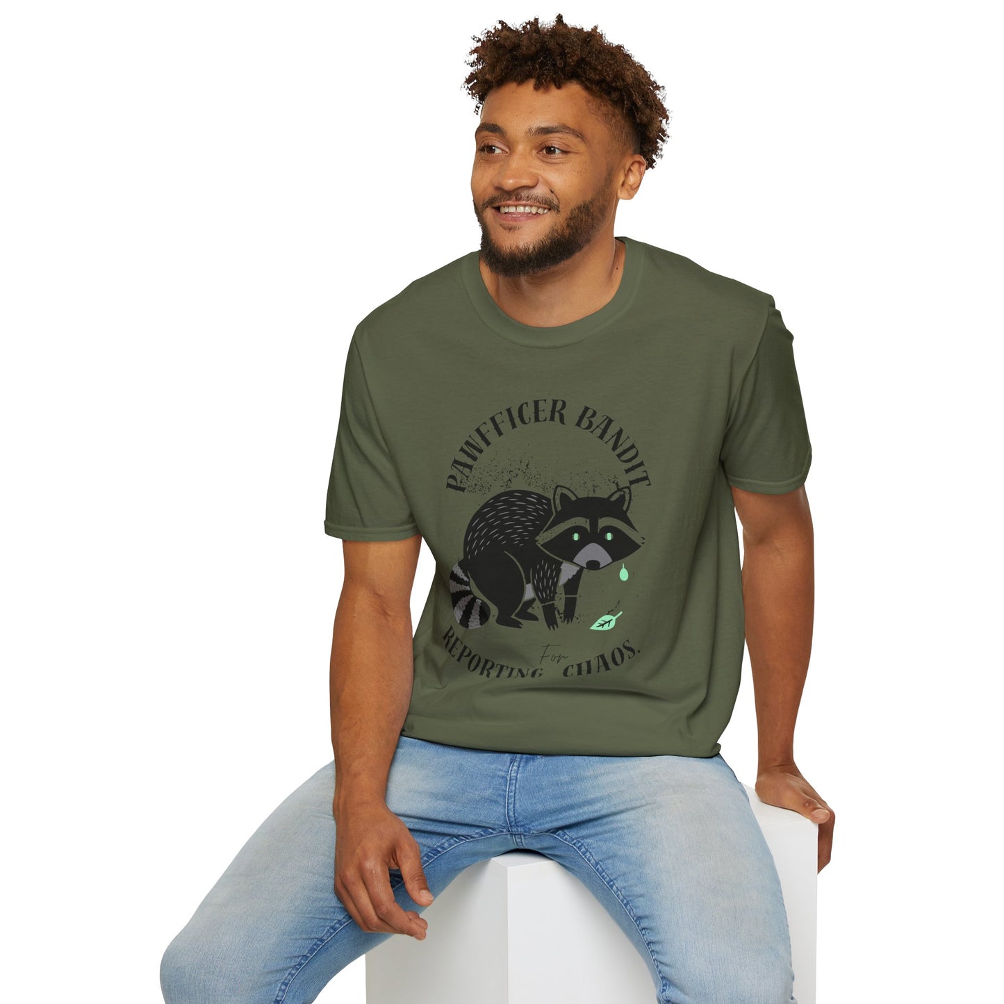 “Racoon Bandit ” T-Shirt — Cute Raccoon Graphic Tee