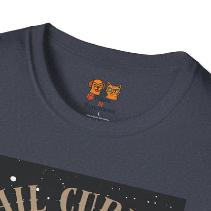 Raccoon 'Tail Curled, Plans Unfurled' T-Shirt