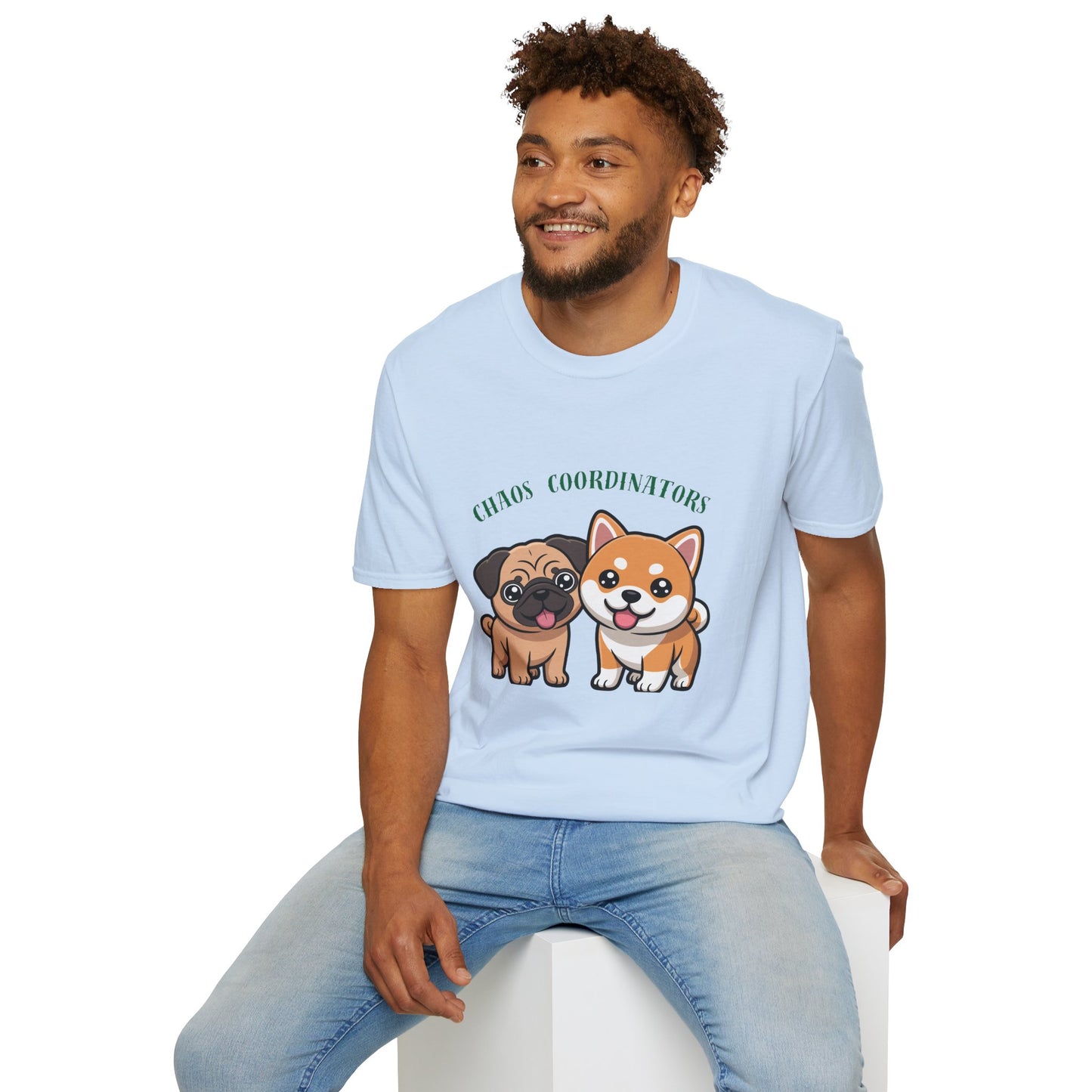 Chaos Coordinators T-Shirt — Cute Pug & Shiba Inu Dog Tee