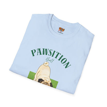 Pawsition Retrieval Squad T-Shirt — Cute Pug Dog Graphic Tee