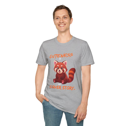 Cuteness Is My Cover Story Red Panda T-Shirt