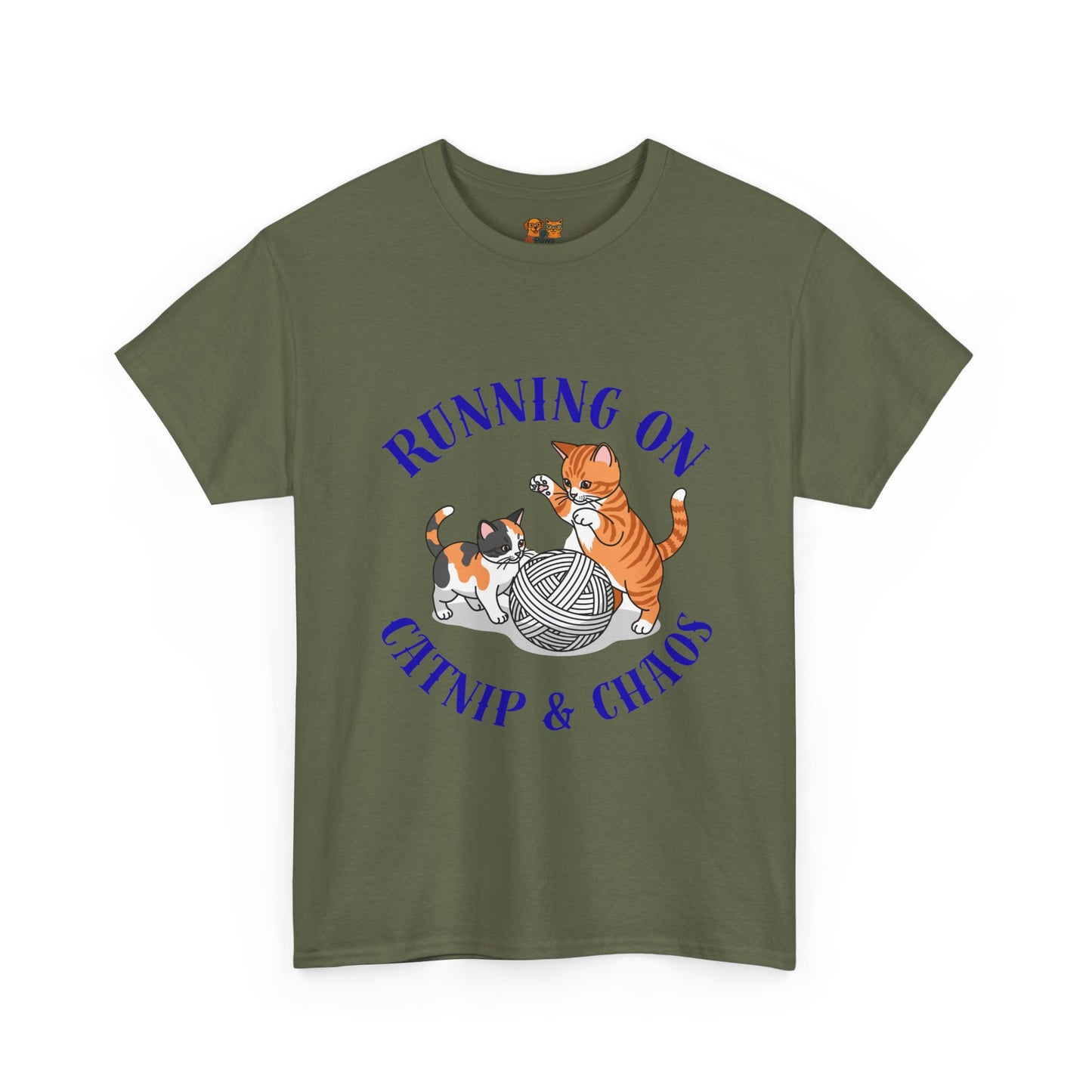 Running on Catnip & Chaos — Tee for Cat Lovers