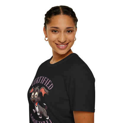 Certified Goofball Dog T-Shirt — Cute Cartoon Puppy Graphic Tee