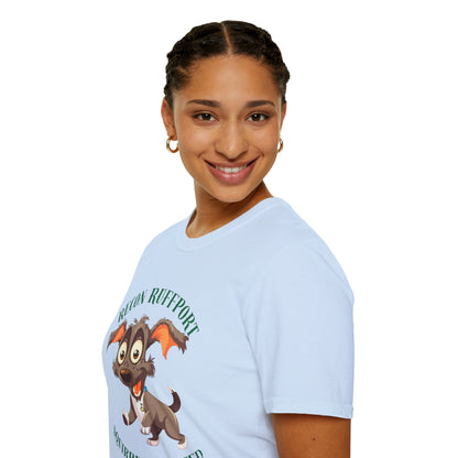 T-Shirt — "Recon Ruffport: Squirrel Spotted" Cute Cartoon Dog Tee