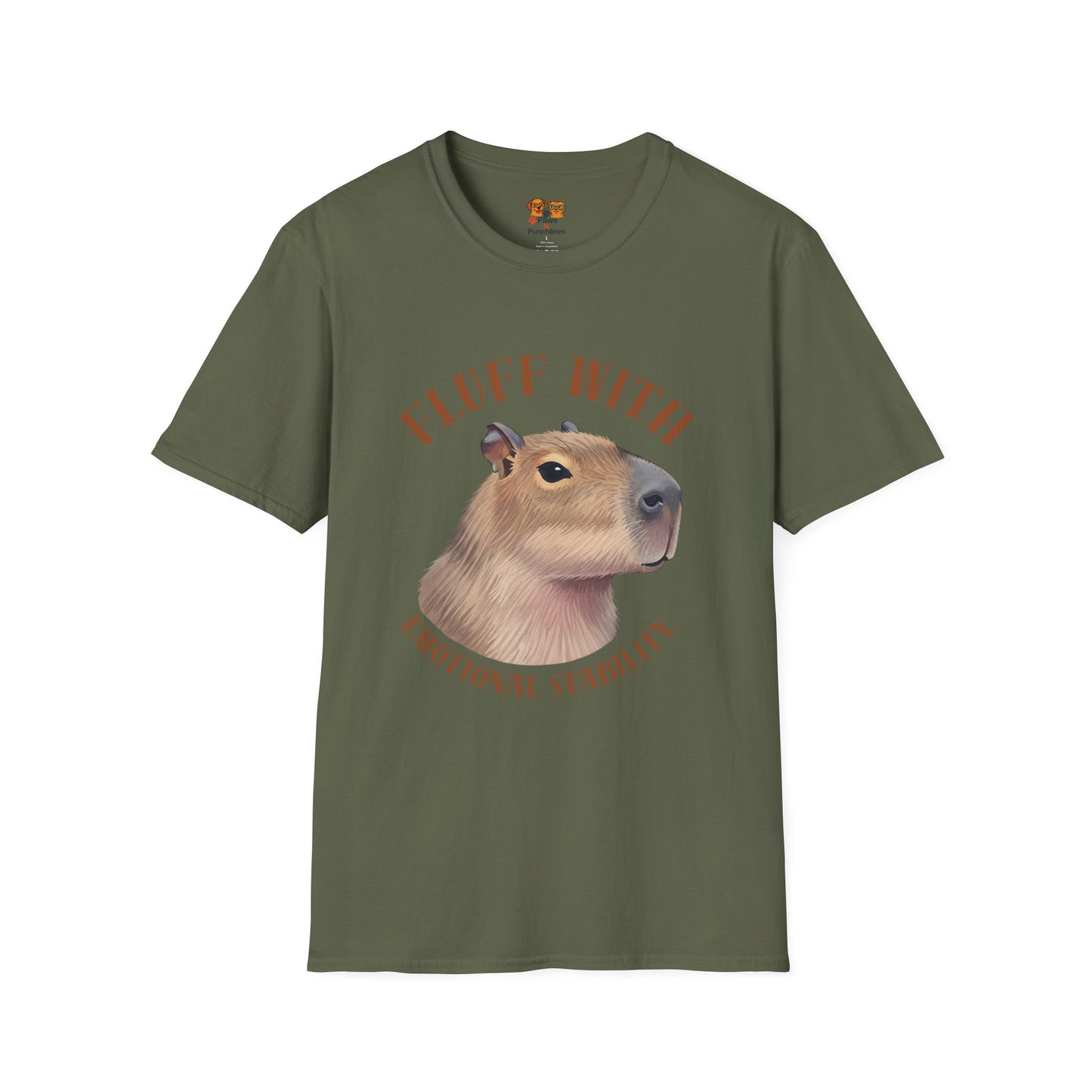 Capybara 'Fluff With Emotional Stability' T-Shirt