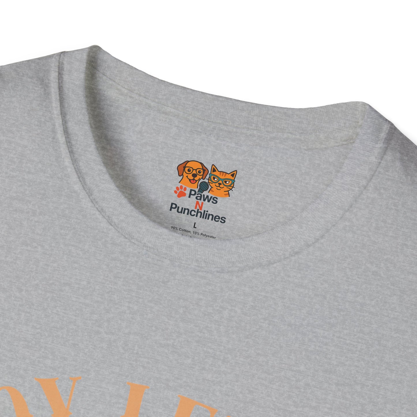 Joy Level Off Leash T-Shirt — Cute Happy Dog Graphic Tee