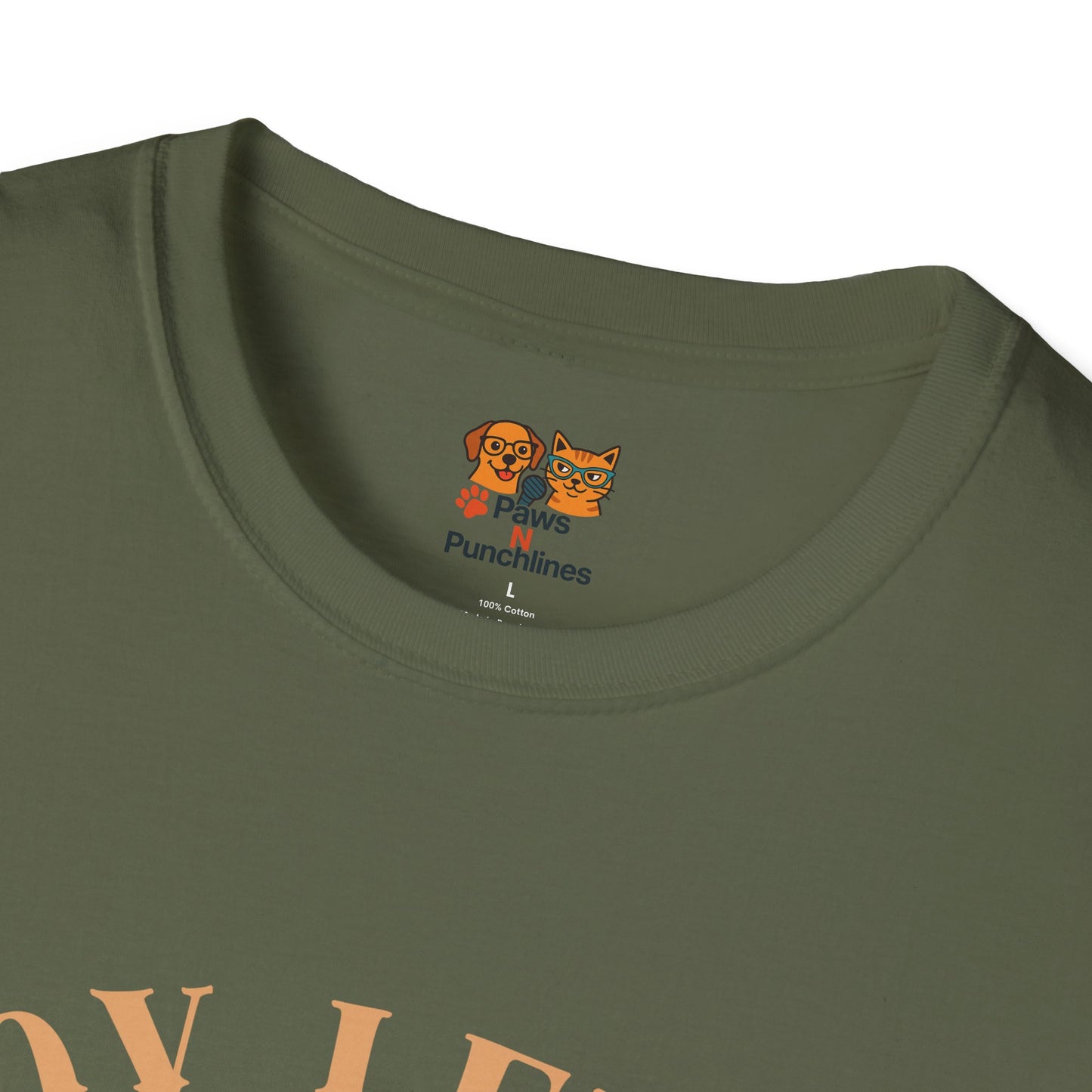 Joy Level Off Leash T-Shirt — Cute Happy Dog Graphic Tee