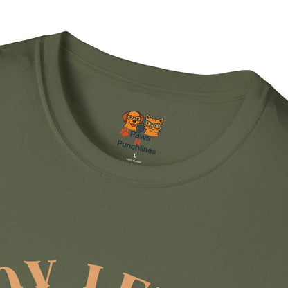Joy Level Off Leash T-Shirt — Cute Happy Dog Graphic Tee