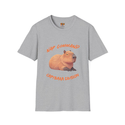 Nap Command Capybara T-Shirt — "Capybara Division" Cute Animal Nap Tee