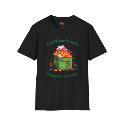 Pawfficer Bandit T-Shirt — Dumpster Division Graphic Tee