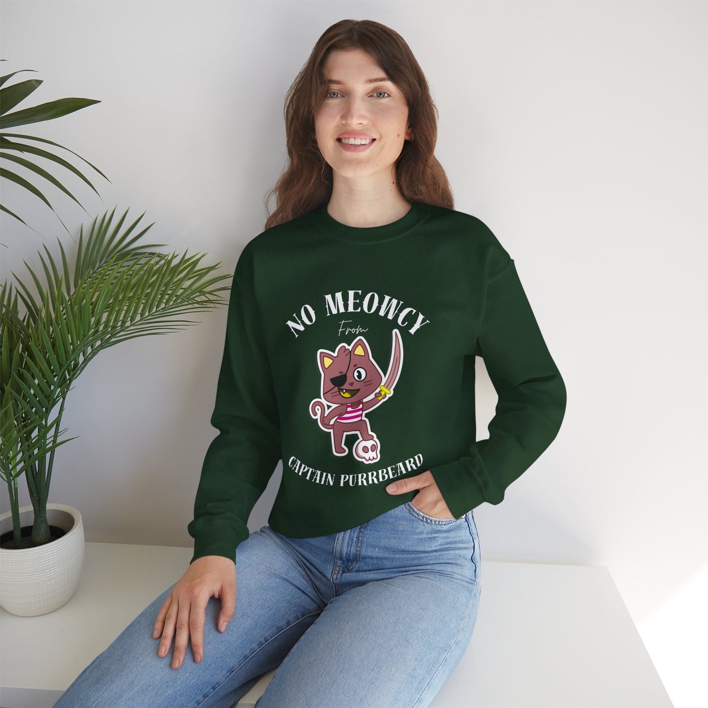 No Meowcy Pirate Cat  Sweatshirt