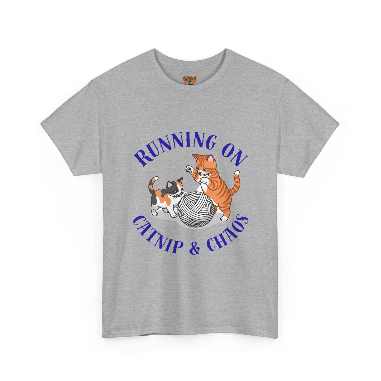 Running on Catnip & Chaos — Tee for Cat Lovers