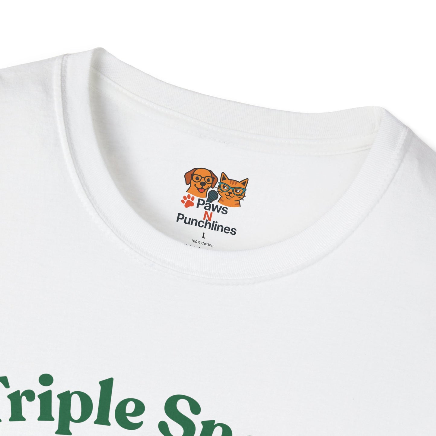 Triple Snacc Surveillance T-Shirt — Cute Stacked Puppies Graphic Tee
