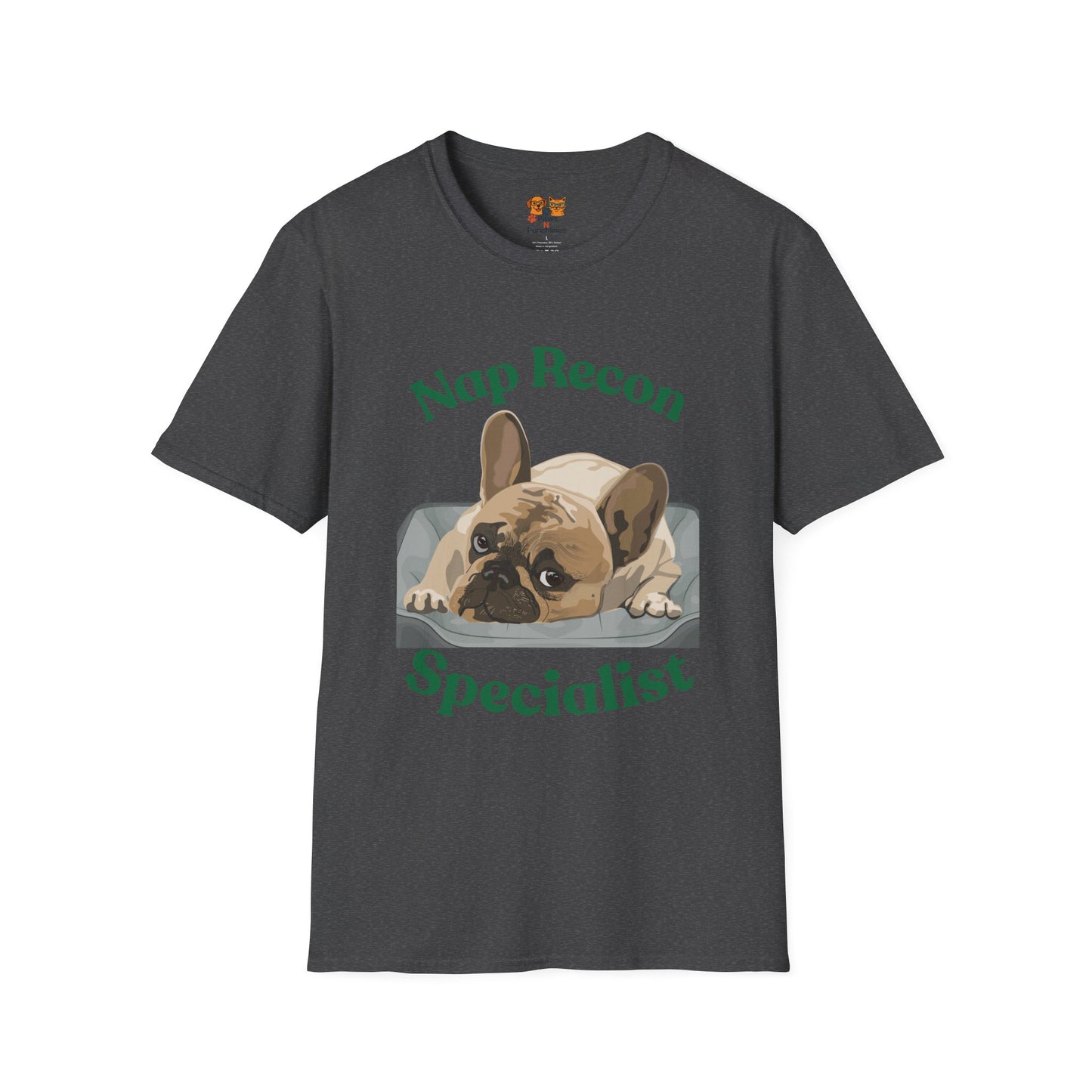 Nap Recon Specialist T-Shirt — Cute French Bulldog Nap Shirt for Dog Lovers