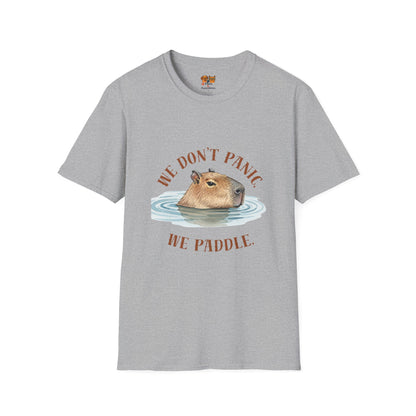 Capybara 'We Don’t Panic, We Paddle' T-Shirt