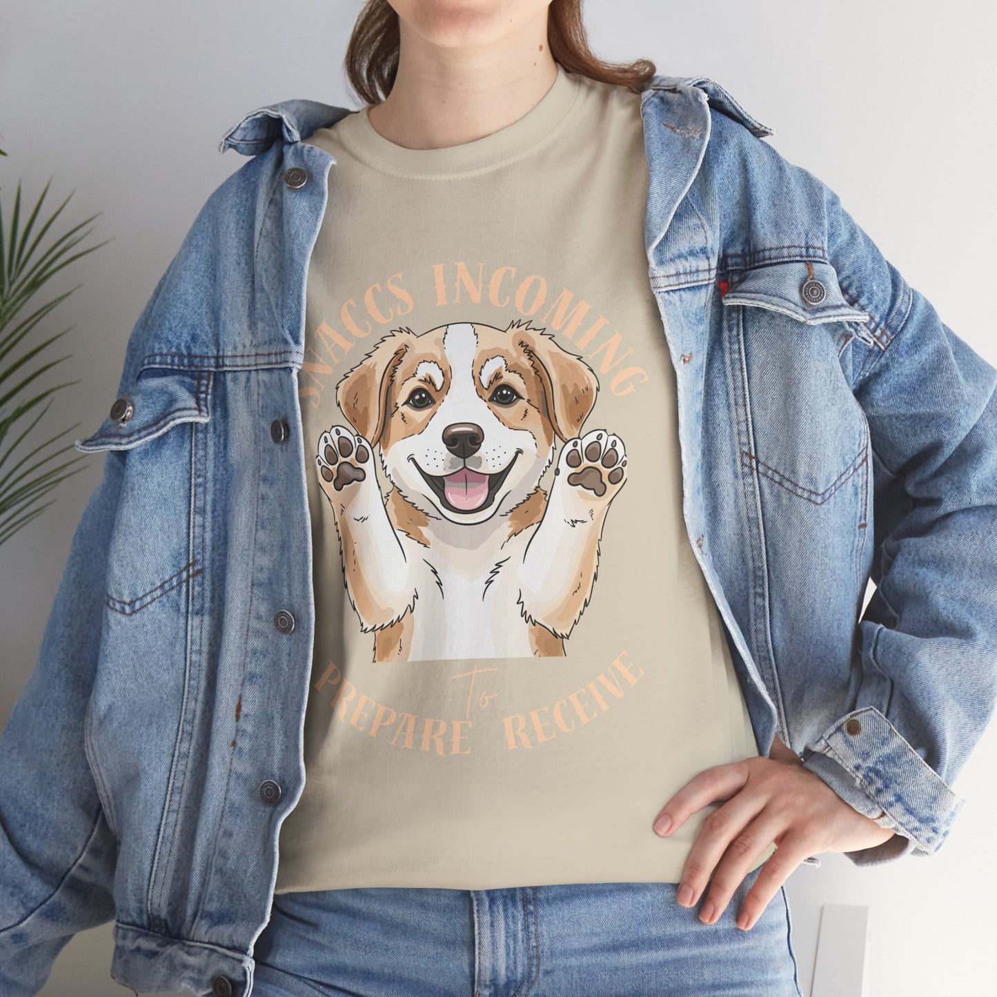 Corgi Puppy Pawprints T‑Shirt — Happy 'Mooorning' Dog Lover Tee