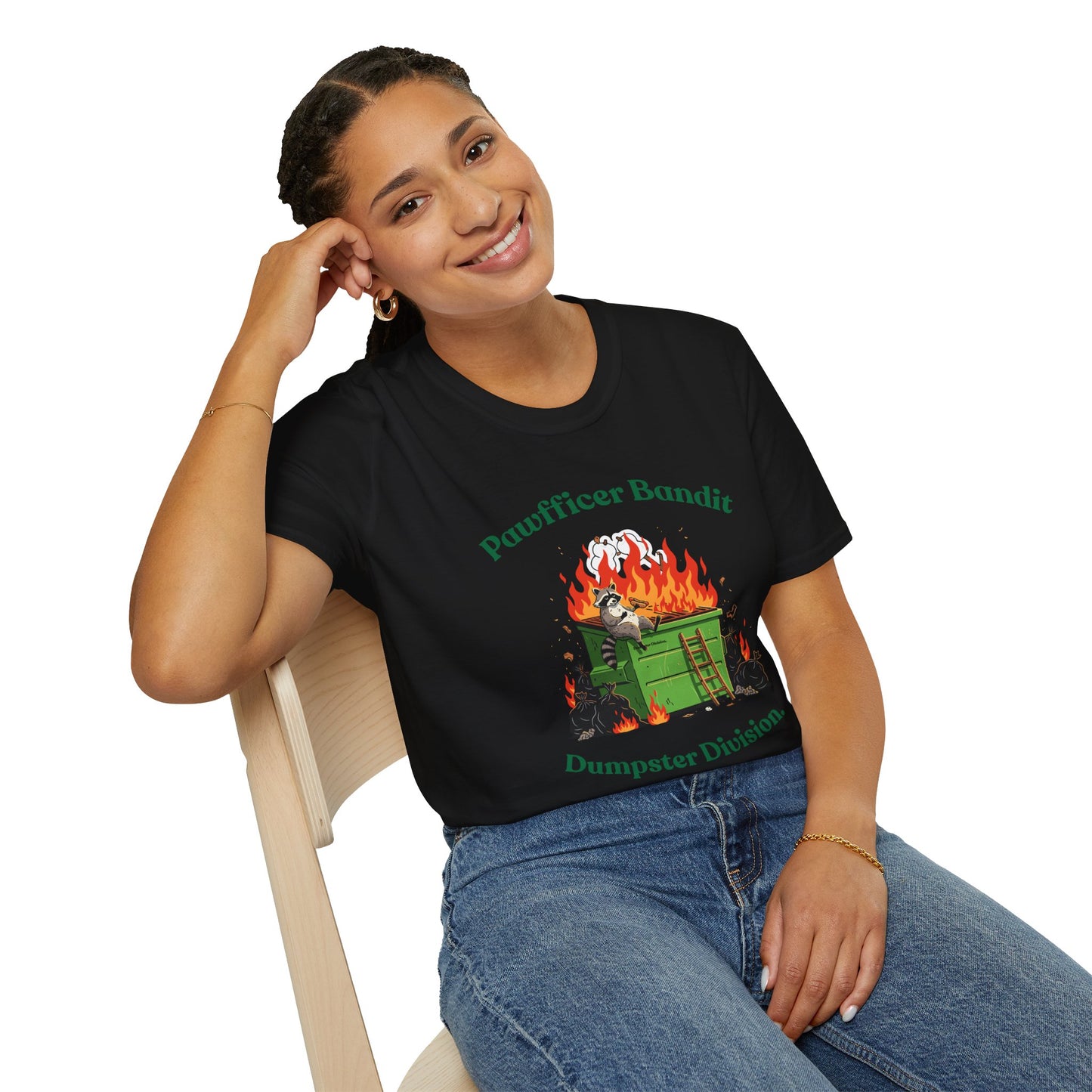 Pawfficer Bandit T-Shirt — Dumpster Division Graphic Tee