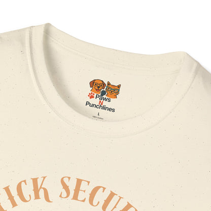 Stick Secured Dog T-Shirt — "Mission Accomplished" Graphic Tee