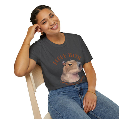 Capybara 'Fluff With Emotional Stability' T-Shirt