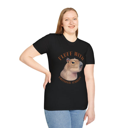 Capybara 'Fluff With Emotional Stability' T-Shirt