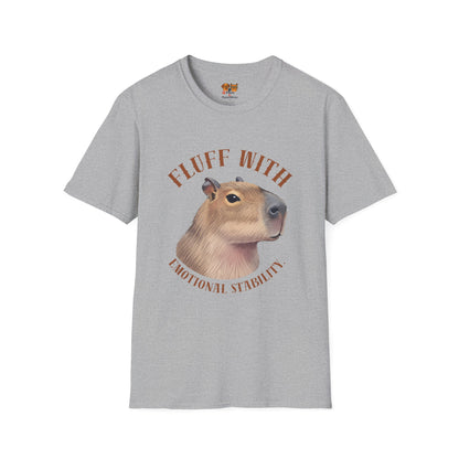 Capybara 'Fluff With Emotional Stability' T-Shirt
