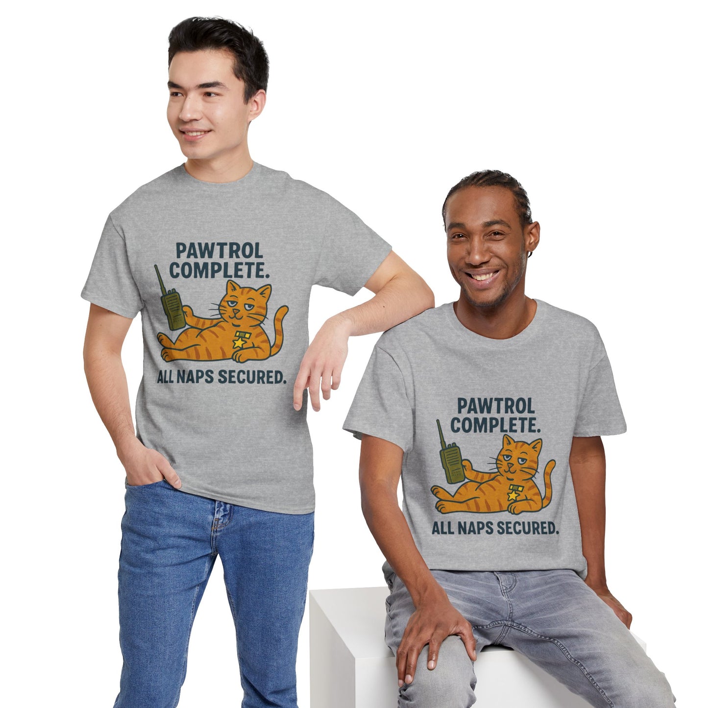 Pawtrol Complete  — “All Naps Secured” Funny Cat Tee