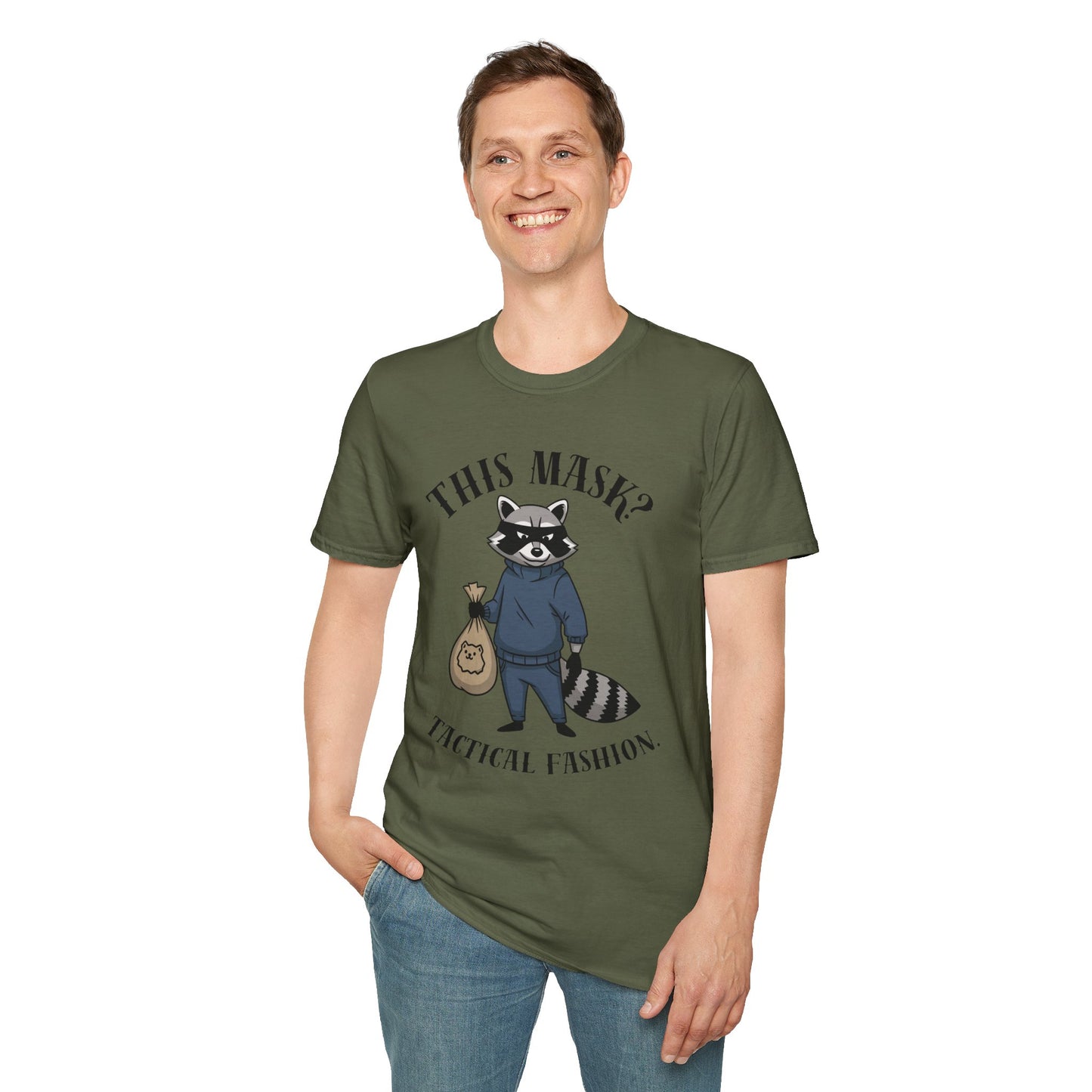 Raccoon 'This Mask? Tactical Fashion' T-Shirt