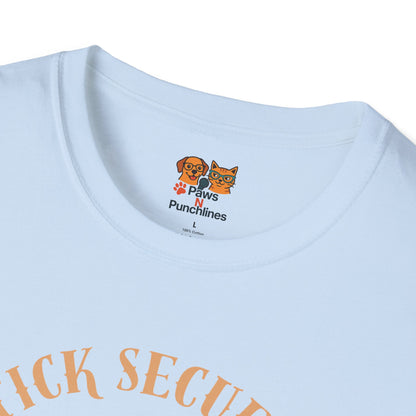Stick Secured Dog T-Shirt — "Mission Accomplished" Graphic Tee