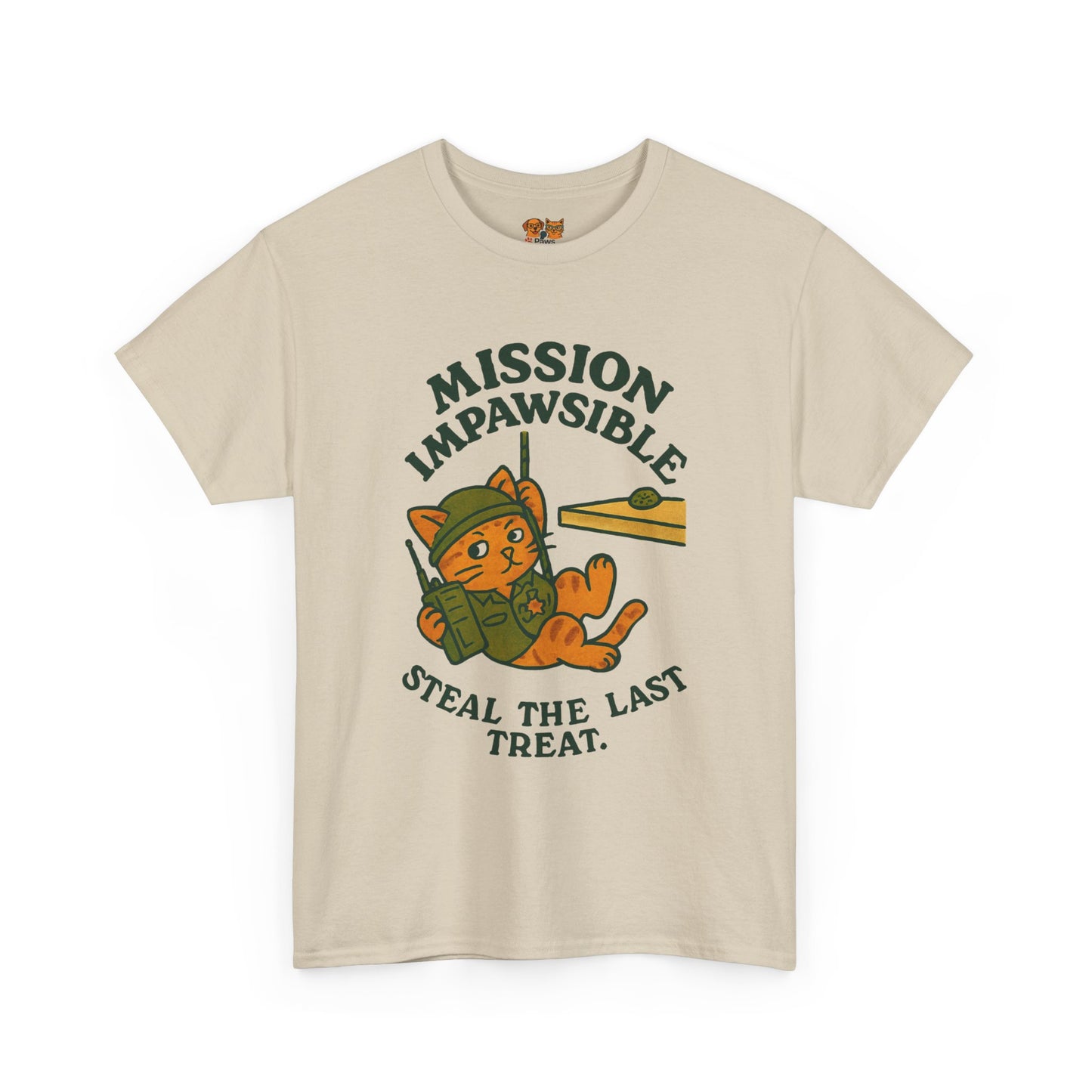 Mission Impawsible Cat Tee - "Steal The Last Treat" Funny Cat T-Shirt