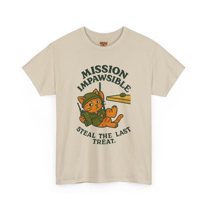 Mission Impawsible Cat Tee - "Steal The Last Treat" Funny Cat T-Shirt