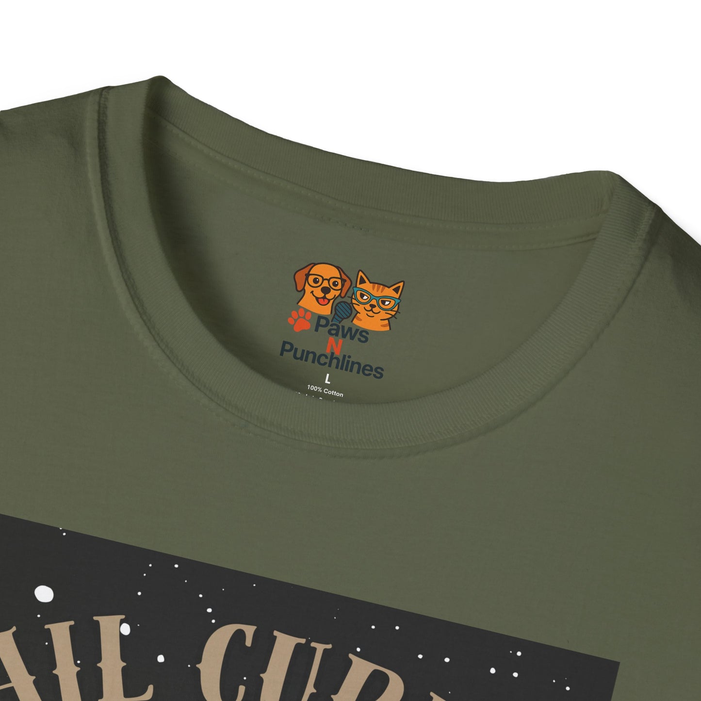 Raccoon 'Tail Curled, Plans Unfurled' T-Shirt