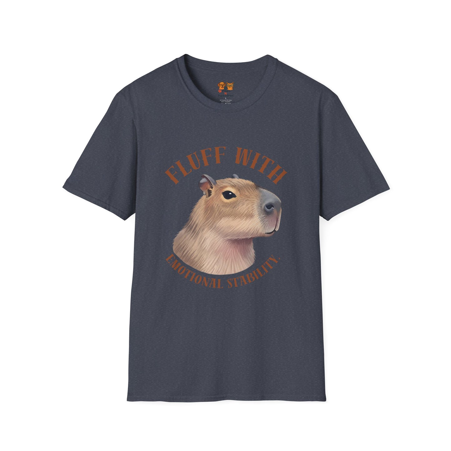 Capybara 'Fluff With Emotional Stability' T-Shirt