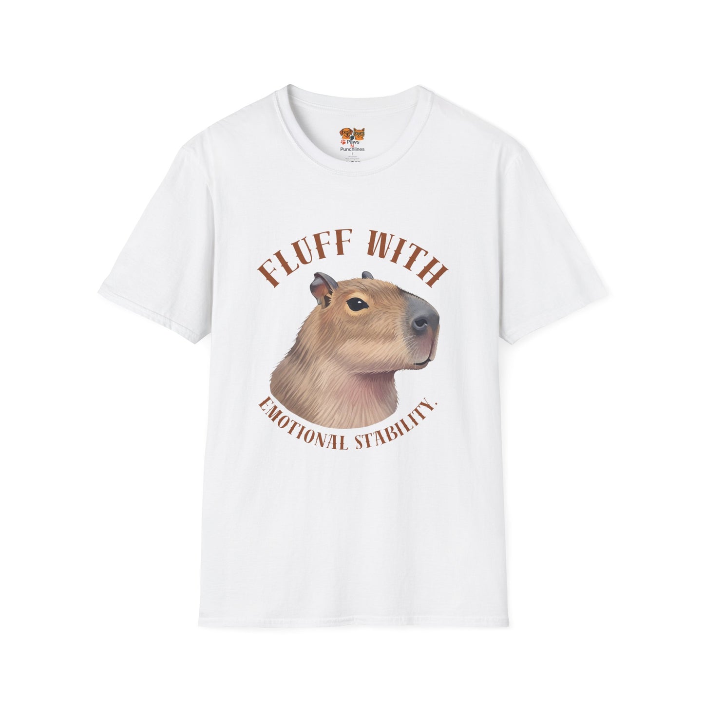 Capybara 'Fluff With Emotional Stability' T-Shirt