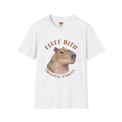 Capybara 'Fluff With Emotional Stability' T-Shirt