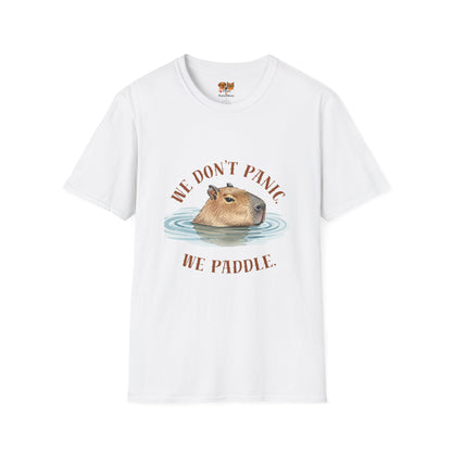 Capybara 'We Don’t Panic, We Paddle' T-Shirt