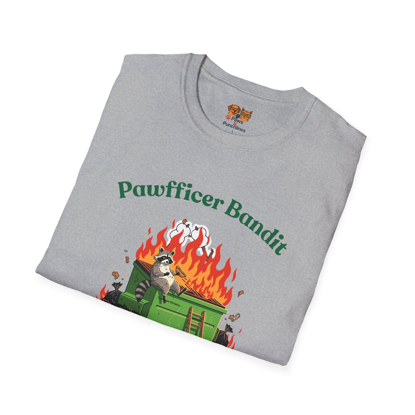 Pawfficer Bandit T-Shirt — Dumpster Division Graphic Tee