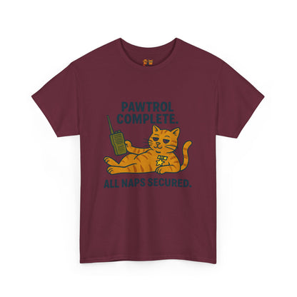 Pawtrol Complete  — “All Naps Secured” Funny Cat Tee