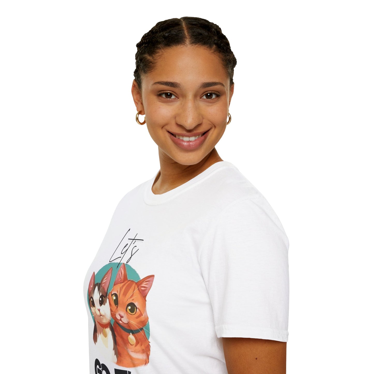 Let's Go Fur Cat T-Shirt — Cute Pair Cat Tee for Cat Lovers