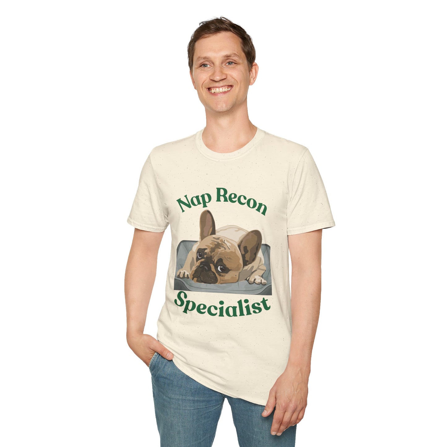 Nap Recon Specialist T-Shirt — Cute French Bulldog Nap Shirt for Dog Lovers
