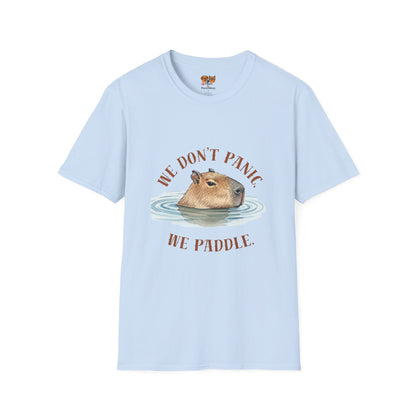 Capybara 'We Don’t Panic, We Paddle' T-Shirt