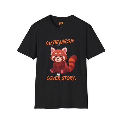 Cuteness Is My Cover Story Red Panda T-Shirt