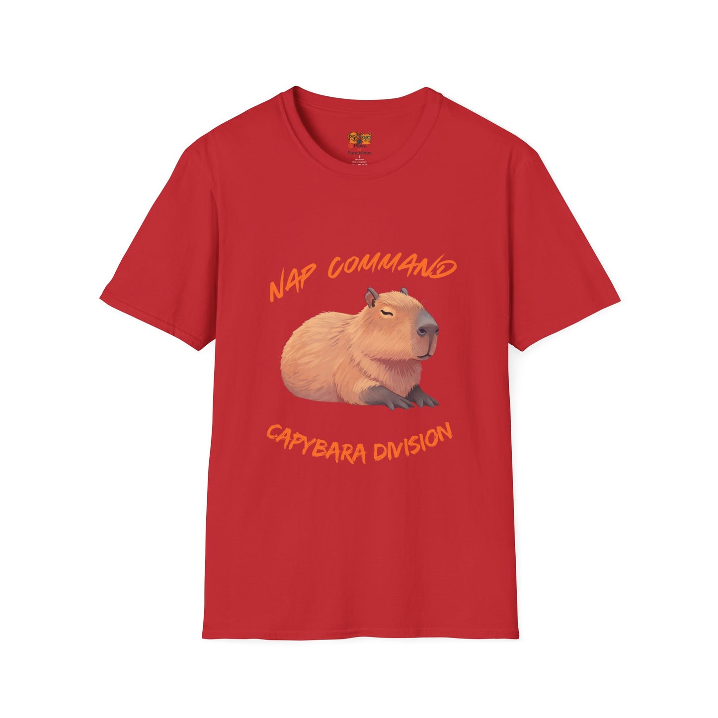 Nap Command Capybara T-Shirt — "Capybara Division" Cute Animal Nap Tee